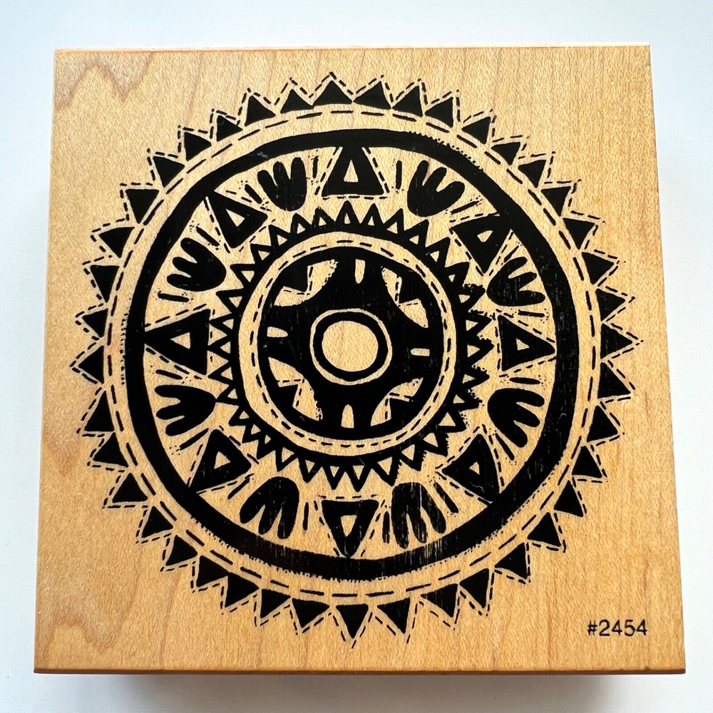 South Western Circle CoMotion Rubber Stamp #2454